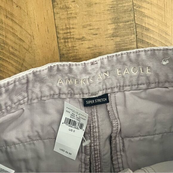 NWT American Eagle Hi Rise A-Line Skirt Lavender Purple Corduroy Size 0 - Picture 5 of 7